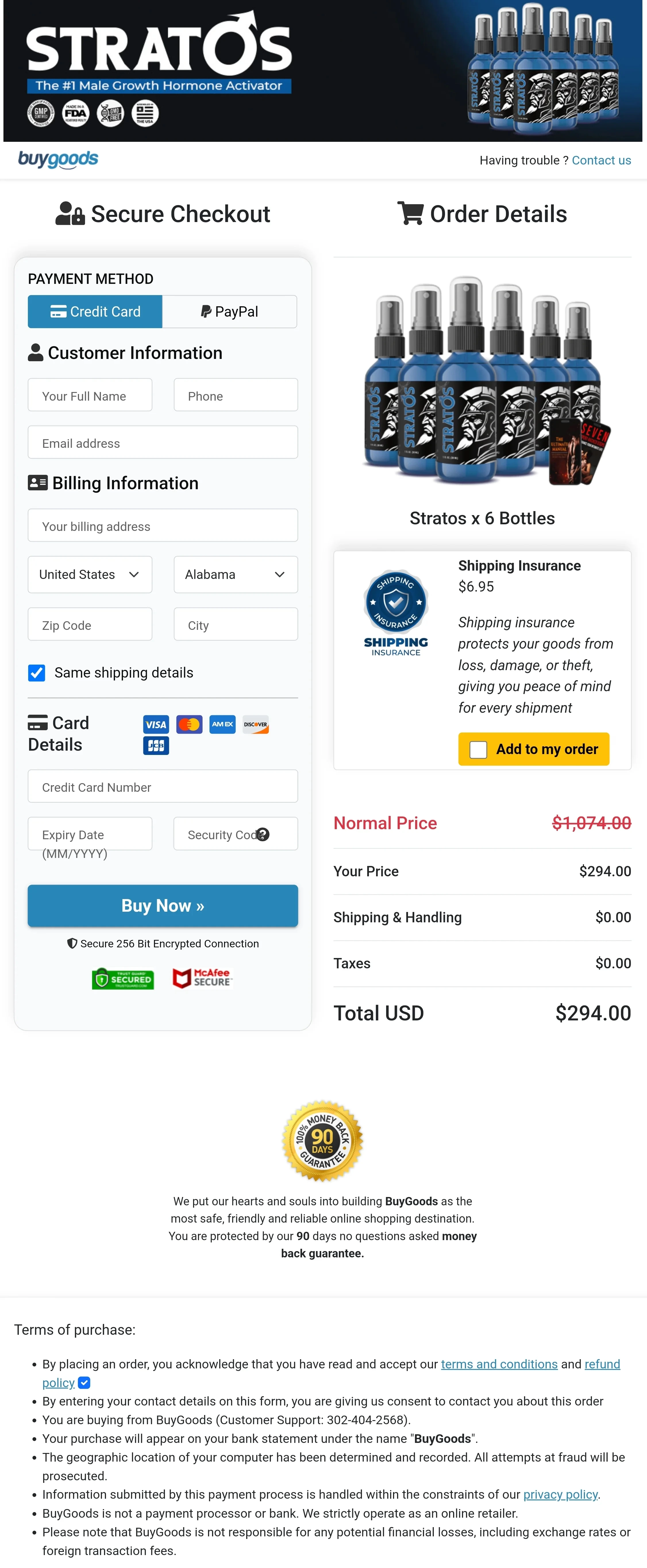 stratos-alpha-secure-checkout-page